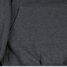 Sweatshirt, Hooded Dk. Heather Grey w-red on gold PARACLETE