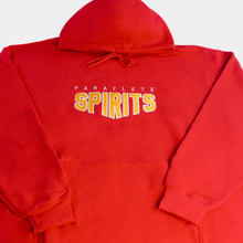 Sweatshirt Hooded Red Tackle Twill