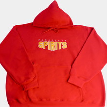 Sweatshirt Hooded Red Tackle Twill