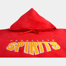 Sweatshirt Hooded Red Tackle Twill