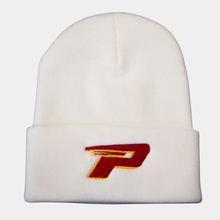 Beanie   White w/cuff