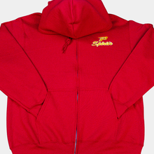 Zip Hooded Sweatshirt  Red