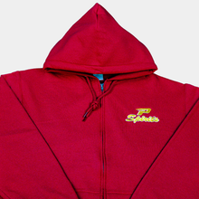 Zip Hooded Sweatshirt  Red